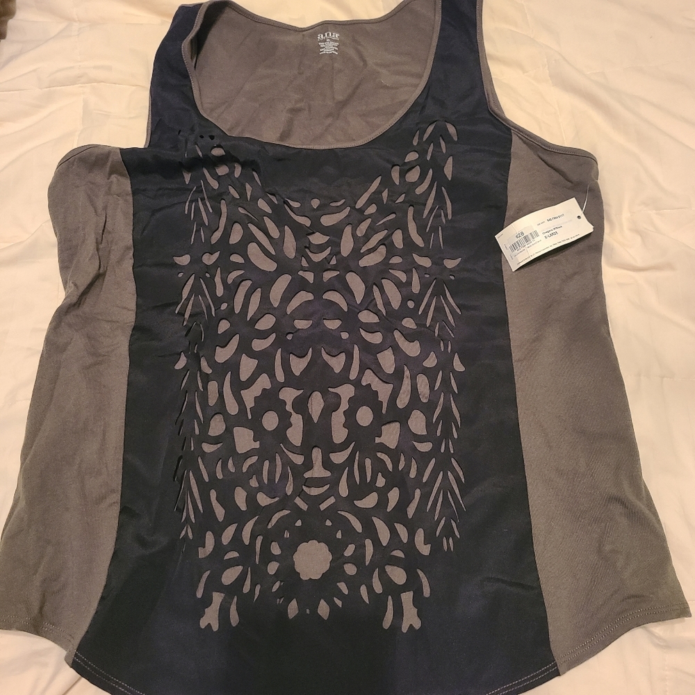 Tank Top with Die-cut overlay